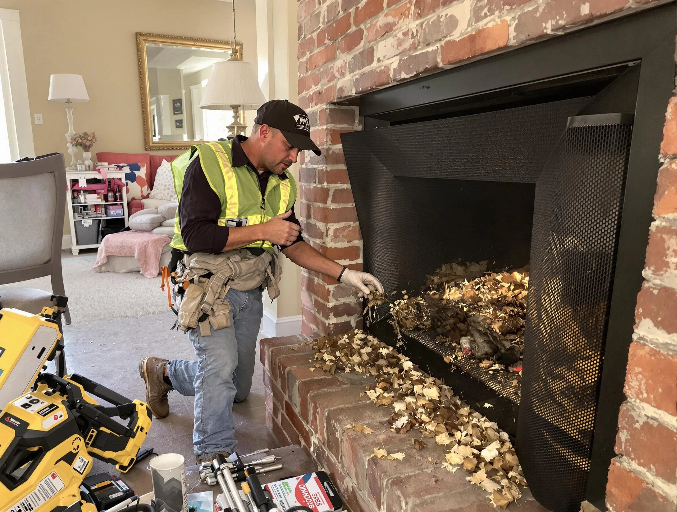 Safe screening installation by Alabaster Chimney Sweep in Alabaster, AL