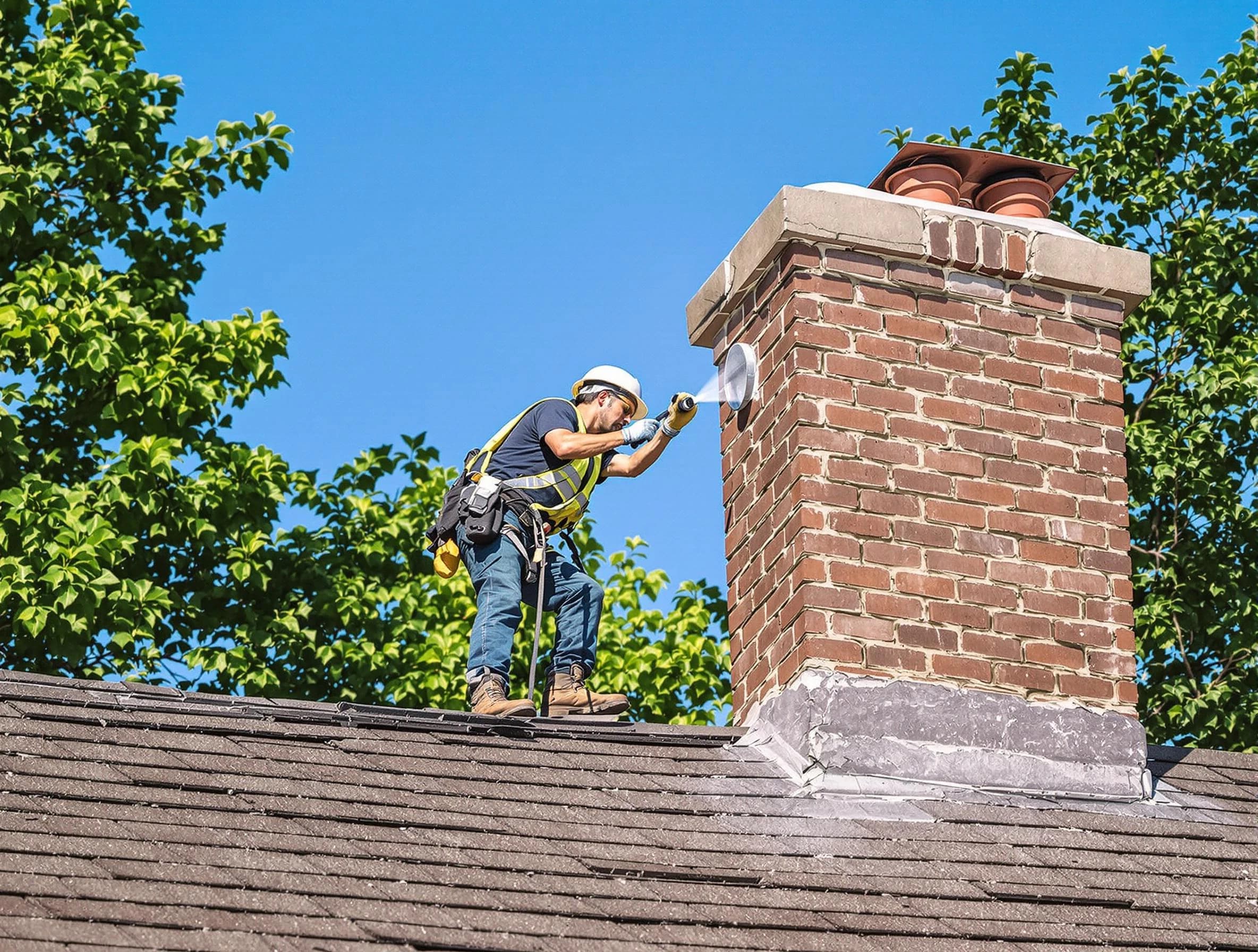 Alabaster Chimney Sweep performing an inspection with advanced tools in Alabaster, AL