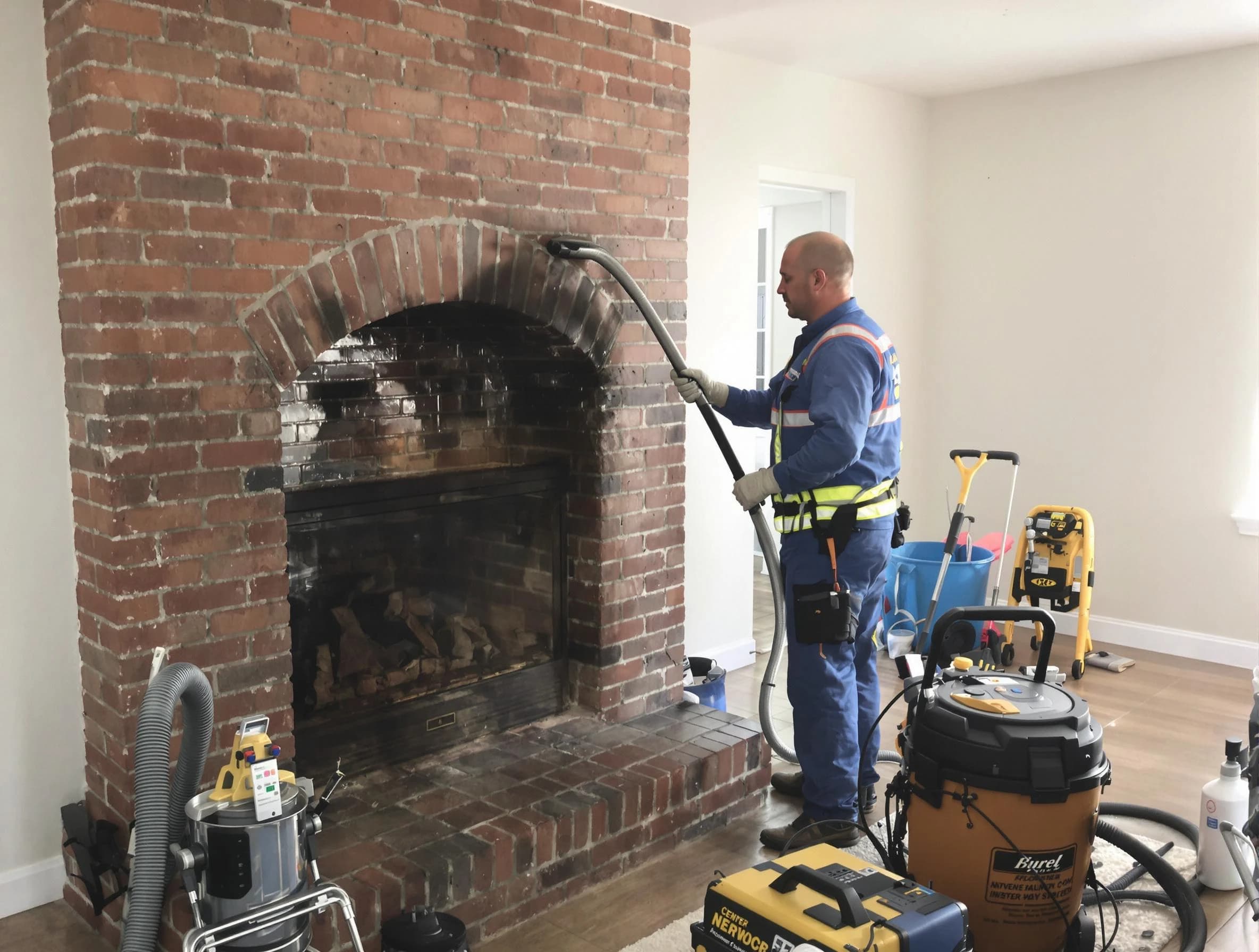 Alabaster Chimney Sweep expert performing detailed chimney sweep in Alabaster, AL