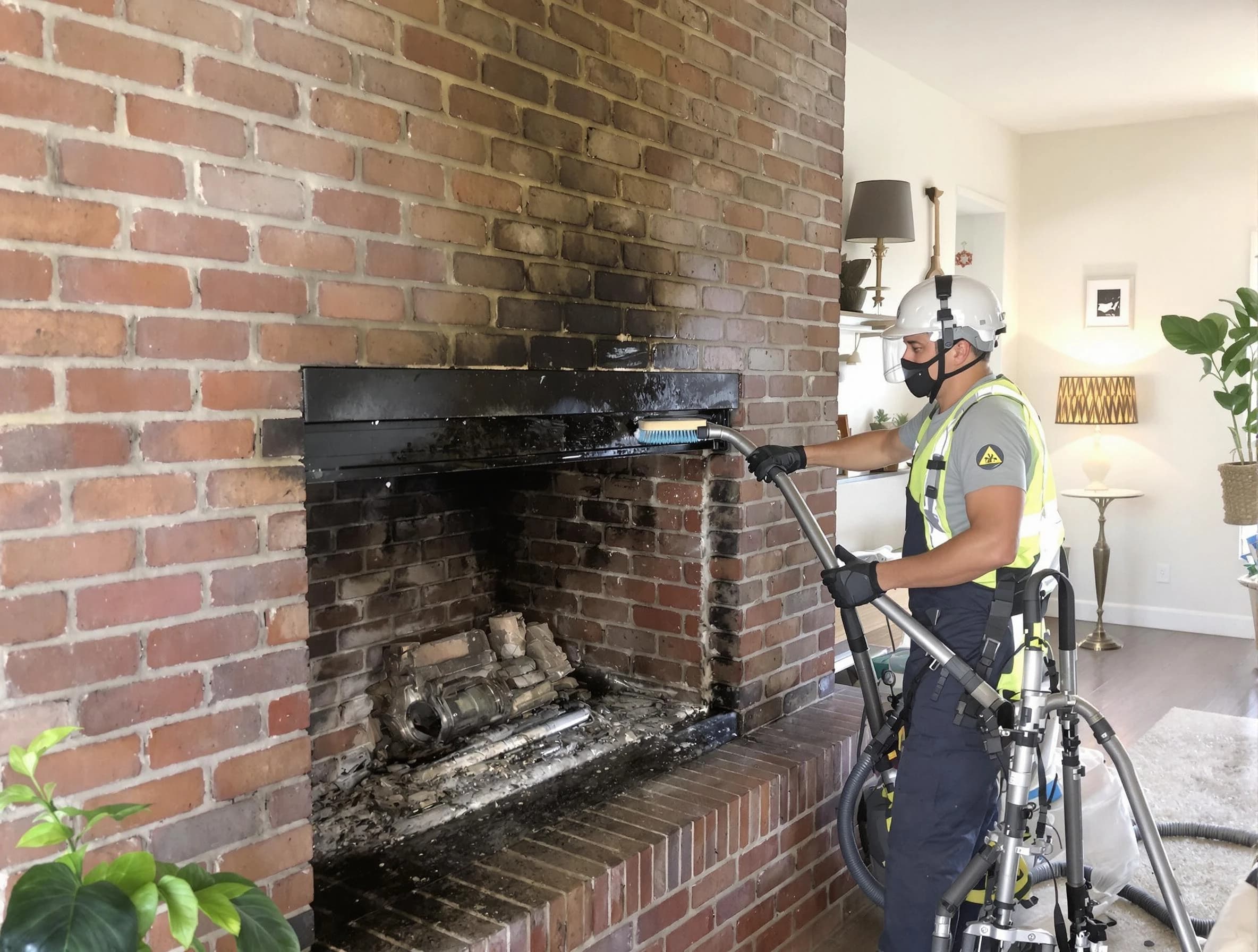 Alabaster Chimney Sweep providing fireplace cleaning services in Alabaster, AL