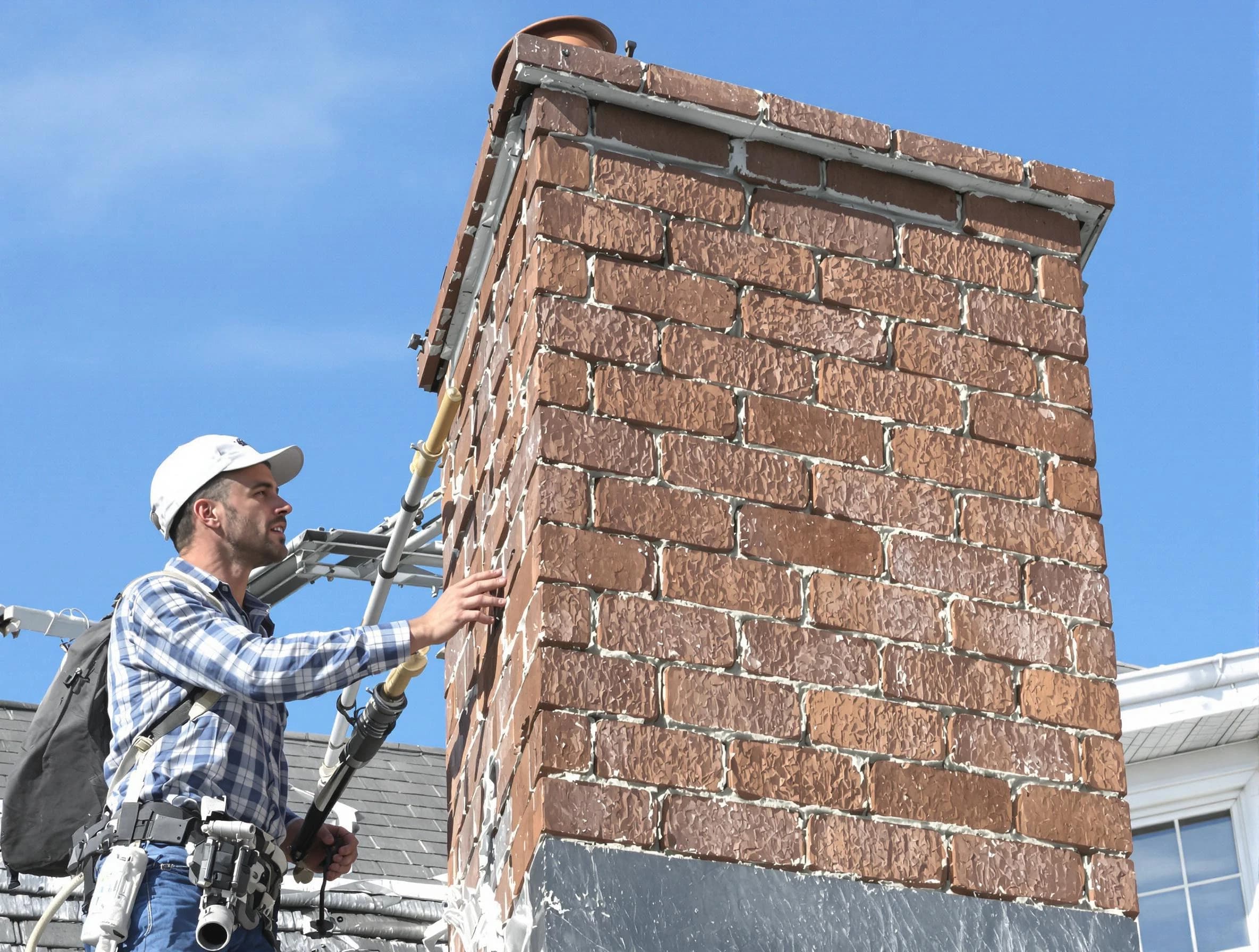Brickwork for a chimney rebuild by Alabaster Chimney Sweep in Alabaster, AL